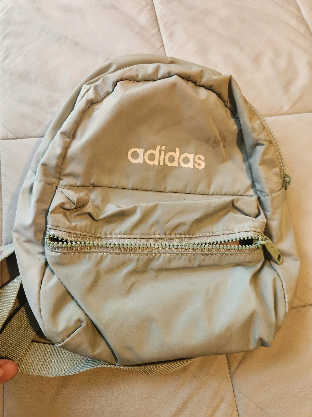 adidas Light Sage Green Mini Backpack - Picture 3 of 8